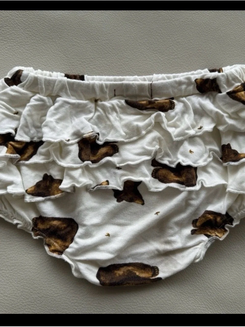 LOT Milkbarn Baby Bamboo Ruffle Butt Bloomers 6-12 Months $78